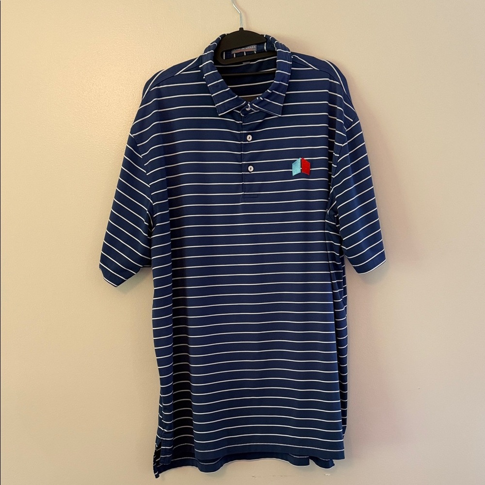 Peter Millar Summer Comfort Striped Polo Shirt XL